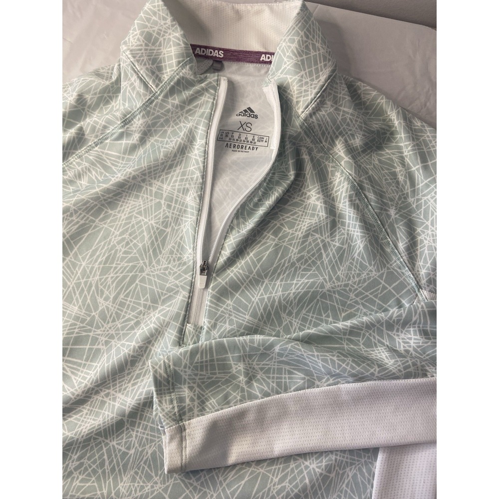 Women's Adidas Aeroready ‎ 1/4 Zip Golf/Active Wear Pullover-Size XS